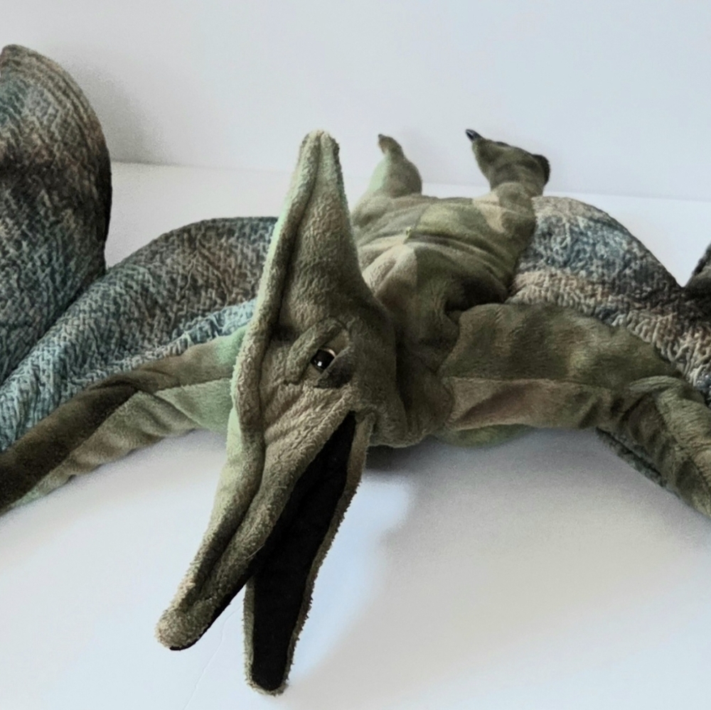FOLKMANIS PTERANODON FULL BODY FLYING DINOSAUR HAND PUPPET PLUSH STUFFED ANIMAL